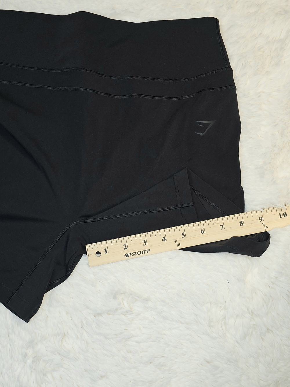 Gymshark High-Waist Black Women’s Performance Shorts-Lg - Picture 4 of 8